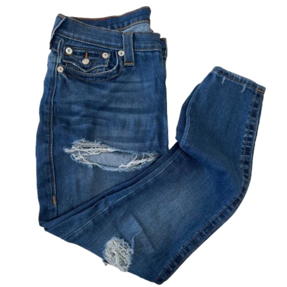 TRUE RELIGION ANKLE HALLE FLP JEANS SIZE 30